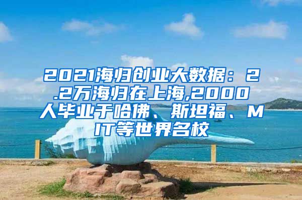 2021海归创业大数据：2.2万海归在上海,2000人毕业于哈佛、斯坦福、MIT等世界名校