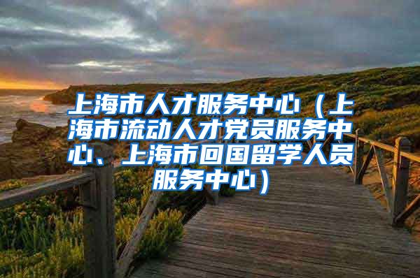 上海市人才服务中心（上海市流动人才党员服务中心、上海市回国留学人员服务中心）