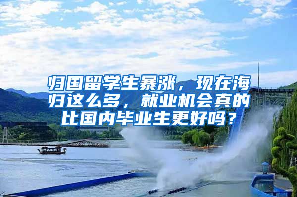 归国留学生暴涨，现在海归这么多，就业机会真的比国内毕业生更好吗？