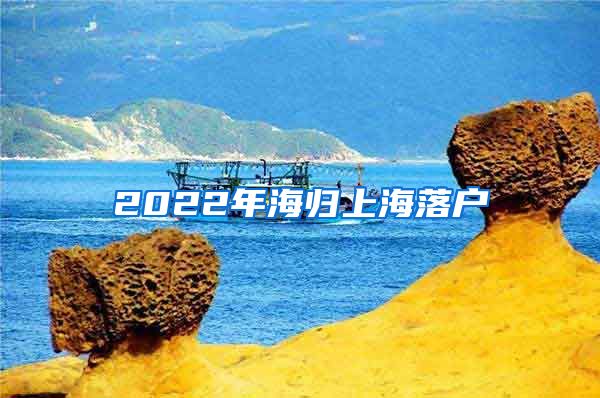 2022年海归上海落户