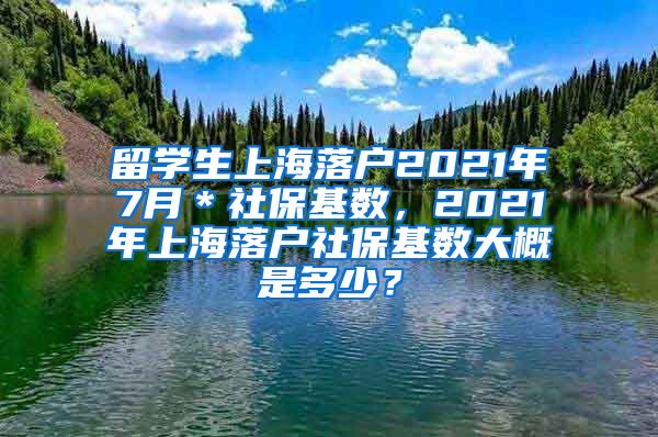 留学生上海落户2021年7月＊社保基数，2021年上海落户社保基数大概是多少？