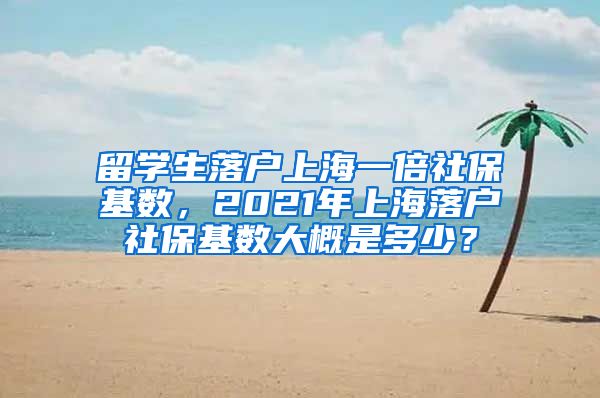 留学生落户上海一倍社保基数，2021年上海落户社保基数大概是多少？