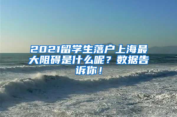 2021留学生落户上海最大阻碍是什么呢？数据告诉你！