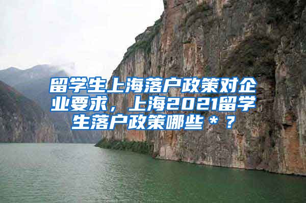 留学生上海落户政策对企业要求，上海2021留学生落户政策哪些＊？