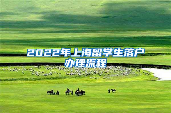 2022年上海留学生落户办理流程