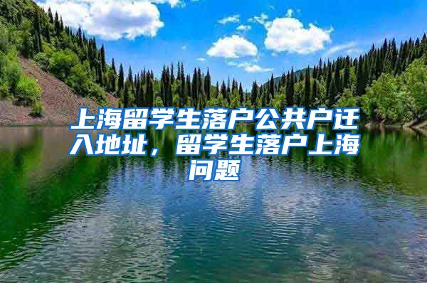 上海留学生落户公共户迁入地址，留学生落户上海问题