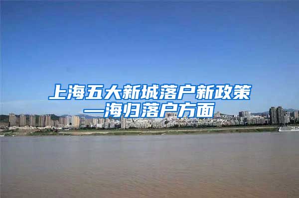 上海五大新城落户新政策—海归落户方面