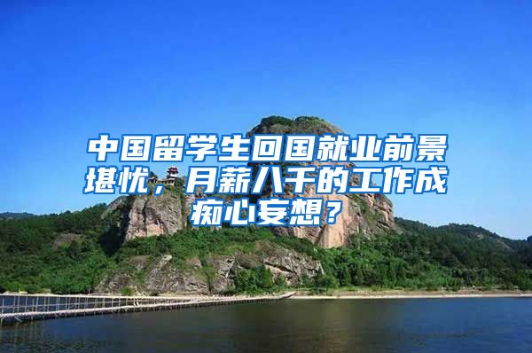 中国留学生回国就业前景堪忧，月薪八千的工作成痴心妄想？