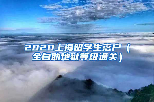 2020上海留学生落户（全自助地狱等级通关）