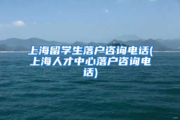 上海留学生落户咨询电话(上海人才中心落户咨询电话)