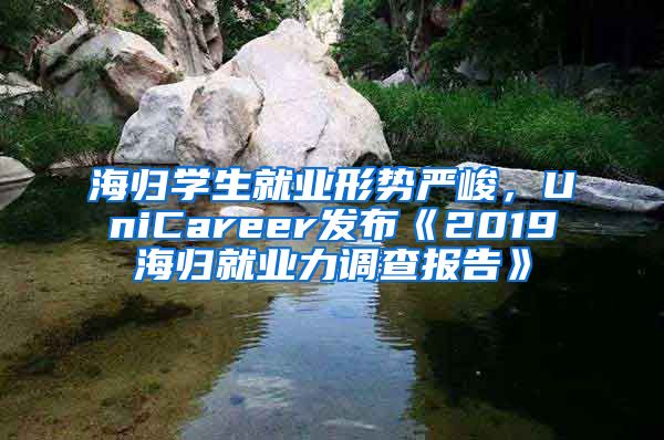 海归学生就业形势严峻，UniCareer发布《2019海归就业力调查报告》