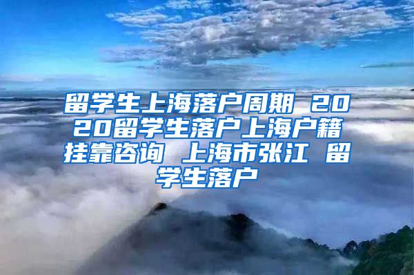 留学生上海落户周期 2020留学生落户上海户籍挂靠咨询 上海市张江 留学生落户