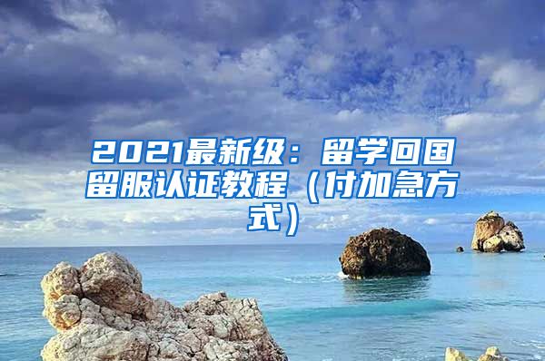 2021最新级：留学回国留服认证教程（付加急方式）