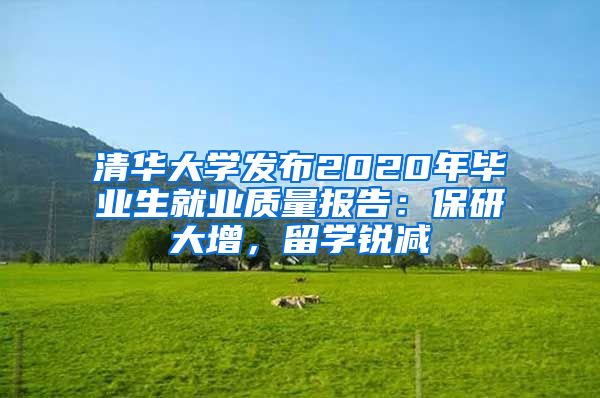 清华大学发布2020年毕业生就业质量报告：保研大增，留学锐减