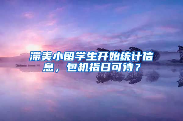 滞美小留学生开始统计信息，包机指日可待？