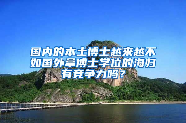 国内的本土博士越来越不如国外拿博士学位的海归有竞争力吗？