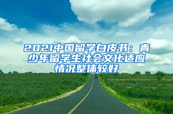 2021中国留学白皮书：青少年留学生社会文化适应情况整体较好