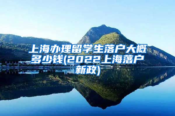 上海办理留学生落户大概多少钱(2022上海落户新政)