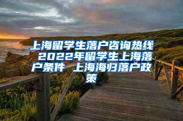 上海留学生落户咨询热线 2022年留学生上海落户条件 上海海归落户政策