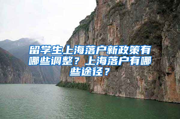 留学生上海落户新政策有哪些调整？上海落户有哪些途径？