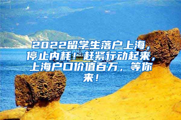 2022留学生落户上海，停止内耗！赶紧行动起来，上海户口价值百万，等你来！