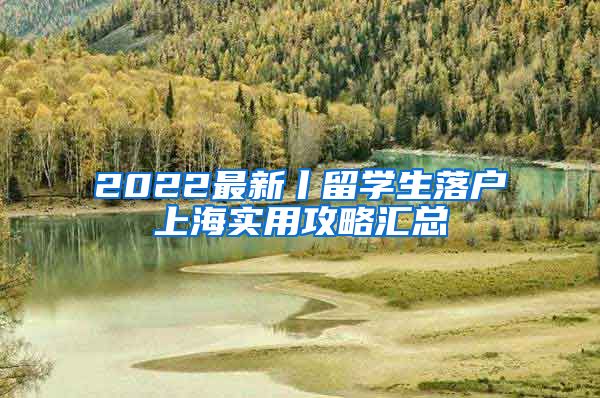 2022最新丨留学生落户上海实用攻略汇总