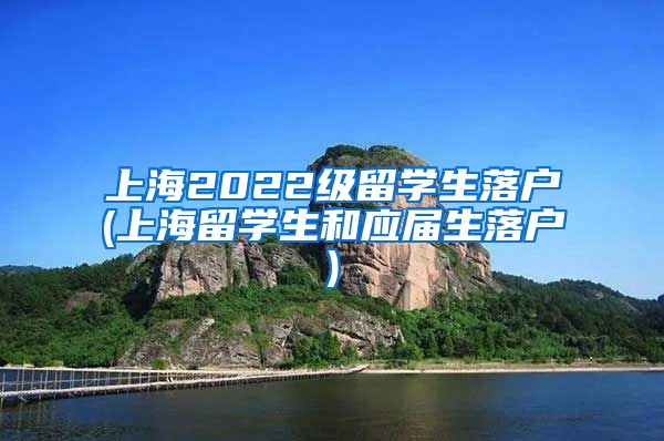 上海2022级留学生落户(上海留学生和应届生落户)