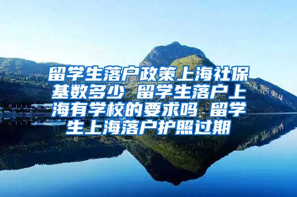 留学生落户政策上海社保基数多少 留学生落户上海有学校的要求吗 留学生上海落户护照过期