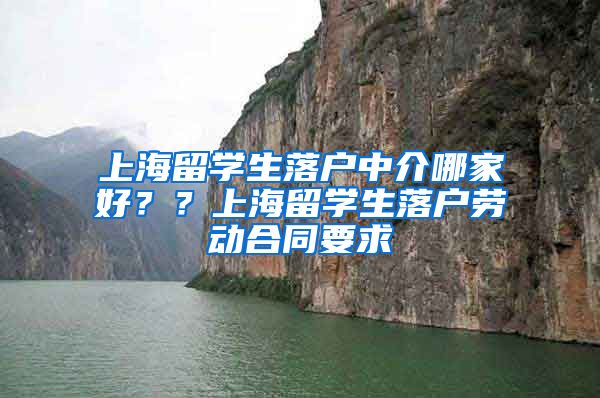 上海留学生落户中介哪家好？？上海留学生落户劳动合同要求