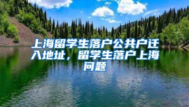 上海留学生落户公共户迁入地址，留学生落户上海问题