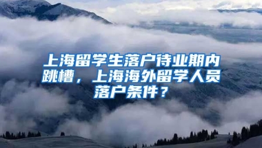 上海留学生落户待业期内跳槽，上海海外留学人员落户条件？