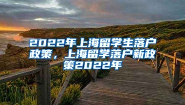 2022年上海留学生落户政策，上海留学落户新政策2022年