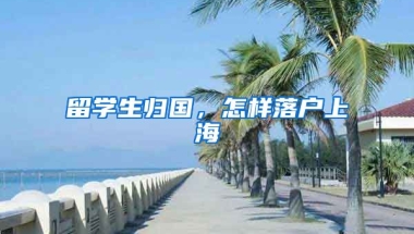 留学生归国，怎样落户上海