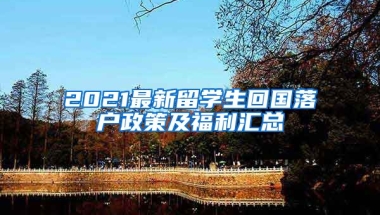 2021最新留学生回国落户政策及福利汇总