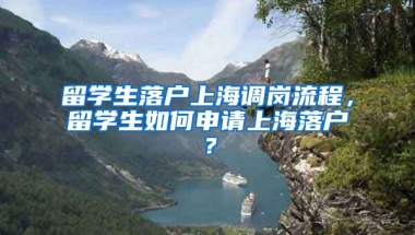 留学生落户上海调岗流程，留学生如何申请上海落户？