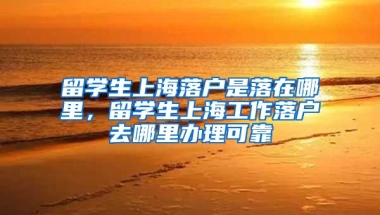 留学生上海落户是落在哪里，留学生上海工作落户去哪里办理可靠