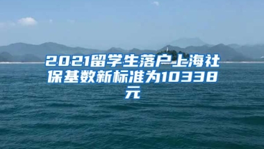 2021留学生落户上海社保基数新标准为10338元