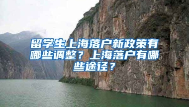 留学生上海落户新政策有哪些调整？上海落户有哪些途径？