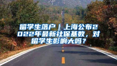 留学生落户｜上海公布2022年最新社保基数，对留学生影响大吗？