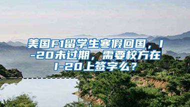 美国F1留学生寒假回国，I-20未过期，需要校方在I-20上签字么？