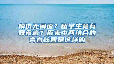 模仿无间道？留学生竟有异食癖？原来中西结合的青春校园是这样的