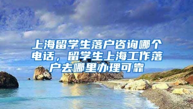 上海留学生落户咨询哪个电话，留学生上海工作落户去哪里办理可靠