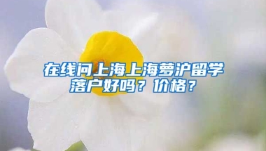 在线问上海上海萝沪留学落户好吗？价格？