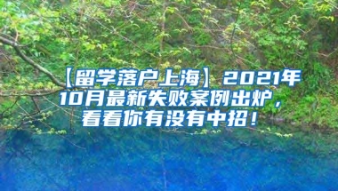 【留学落户上海】2021年10月最新失败案例出炉，看看你有没有中招！