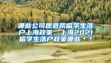 哪些公司愿意帮留学生落户上海政策，上海2021留学生落户政策哪些＊？