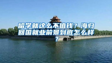 留学就这么不值钱？海归回国就业前景到底怎么样？