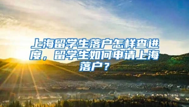 上海留学生落户怎样查进度，留学生如何申请上海落户？