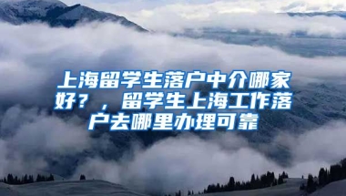 上海留学生落户中介哪家好？，留学生上海工作落户去哪里办理可靠