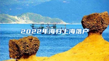 2022年海归上海落户