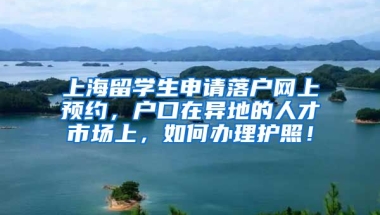 上海留学生申请落户网上预约，户口在异地的人才市场上，如何办理护照！